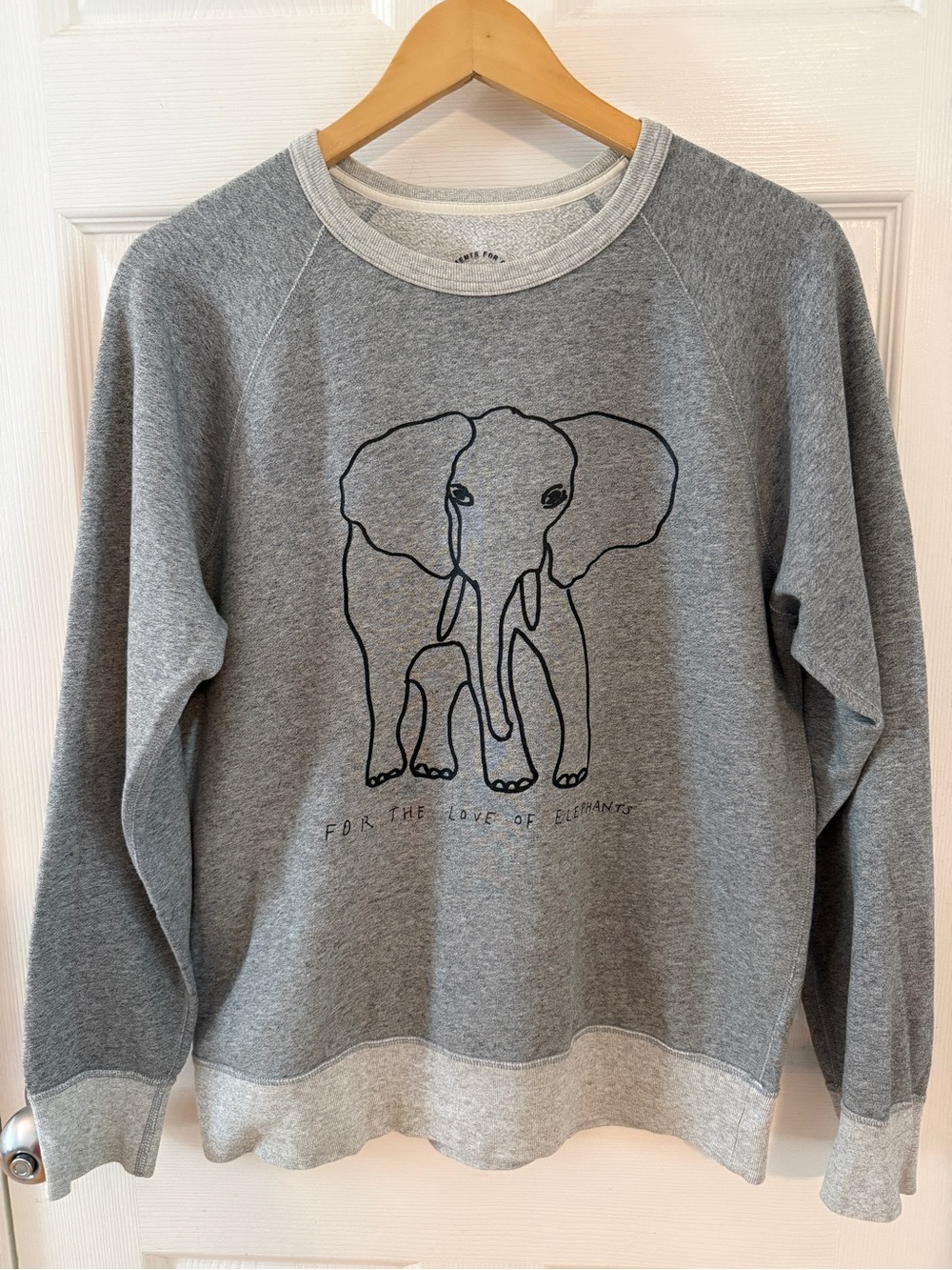 J. Crew Garments for Good Elephants Sweatshirt David Sheldrick Wildlife Trust SM